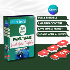 220 Padel Tennis Posts - Social Media Posts