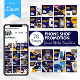 70 Phone Shop Promotion Canva Templates