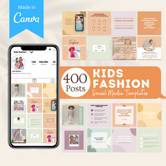 400 Kids Fashion Posts - Social Media Templates