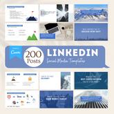 200 LinkedIn Posts  - Social Media Templates