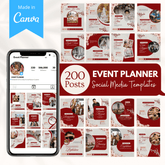200 Event Planner Canva Templates