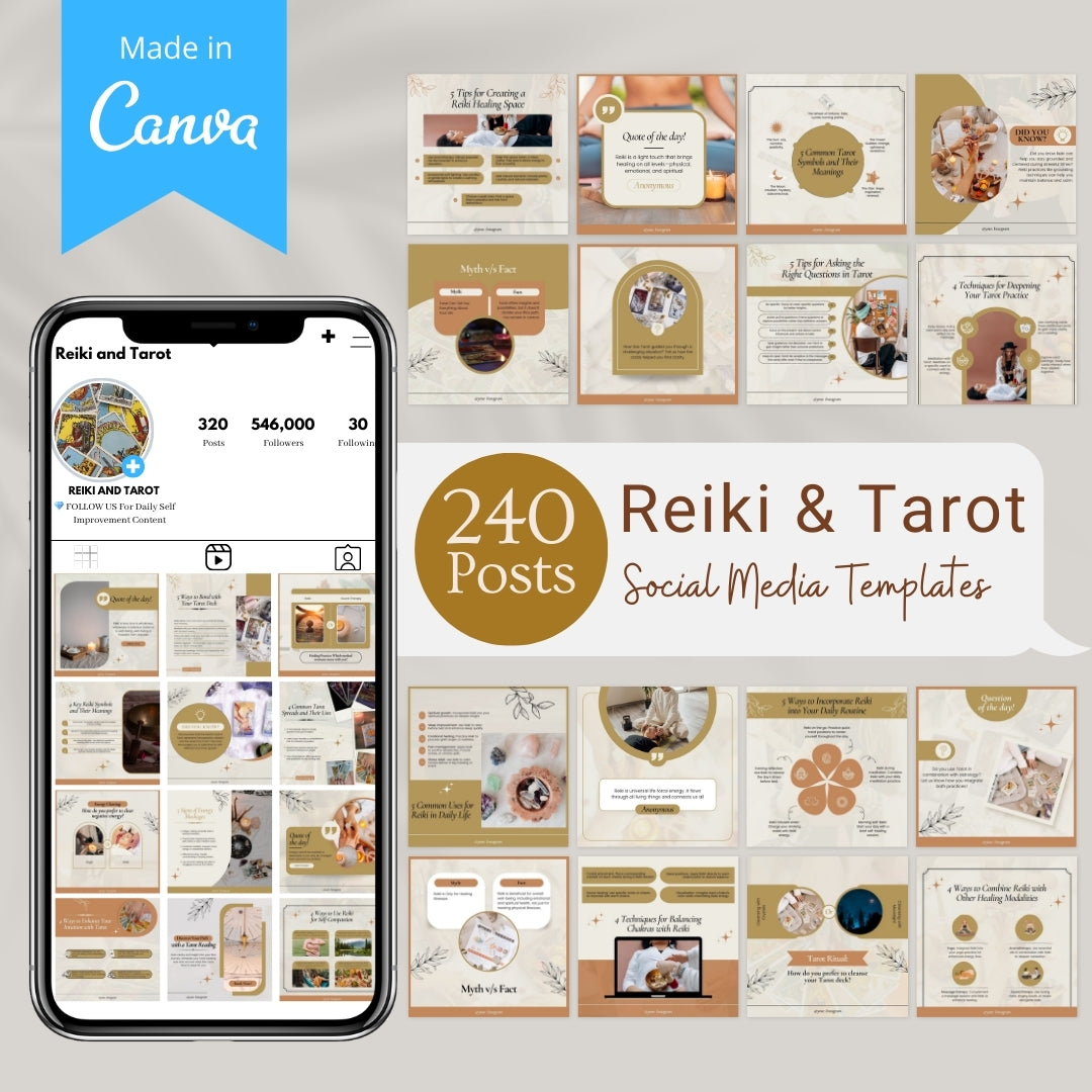 240 Reiki and Tarot Canva Templates – Viralcontent.design 240-reiki-and-tarot-canva-templates-viralcontent-design