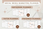 Social Media Marketing Planner Bundle