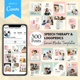 Speech Therapy & Logopedics - Social Media Templates