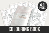 Mothers day colouring book - 61 pages