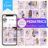 220 Pediatrics Canva Templates Bundle