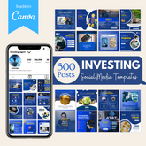 500 Investing Posts -  Social Media Templates