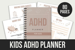 Kids ADHD Planner - 80 Pages