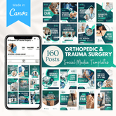 160 Orthopedic and Trauma Surgery Canva Templates