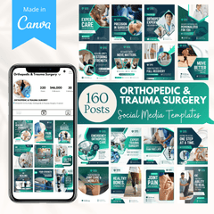 160 Orthopedic and Trauma Surgery Canva Templates