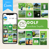 250 Golf Posts - Social Media Templates