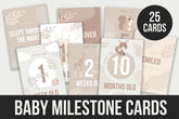 Baby Milestone Cards - 25 Cards