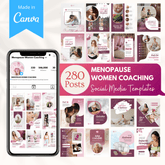 Menopause Women Coaching Canva Templates