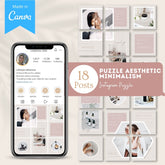 Puzzle Aesthetic Minimalism - Canva Templates