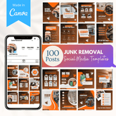 100 Junk Removal Canva Templates