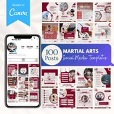 100 Martial Arts Canva Templates