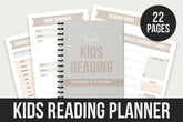Kids Reading Planner & Journal - 22 Pages
