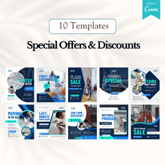100 Carpet Cleaning Services Canva Templates