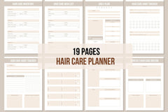 Hair Care Planner - 19 Pages