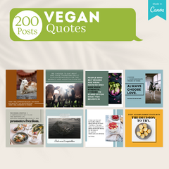 400 Vegan Posts - Social Media Templates