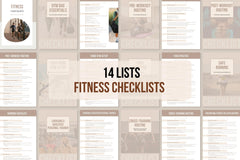 Fitness Checklists - 14 Lists
