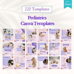 220 Pediatrics Canva Templates Bundle