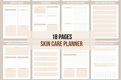 Skin Care Planner - 18 Pages