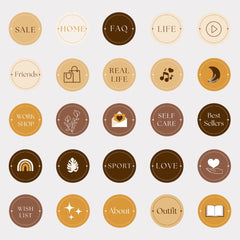 Beige Aesthetic Highlights - 108 Instagram Highlight Covers
