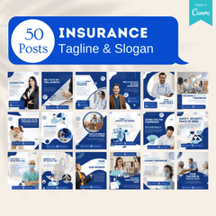 500 Insurance Agent Posts - Social Media Templates