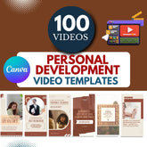 100 Personal Development Video Templates Bundle
