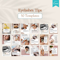 200 Eyelashes Posts - Social Media Templates
