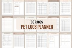 Pet Logs Bundle - 30 Pages