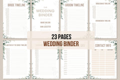 Wedding Binder - 23 Pages