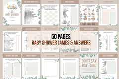 Baby Shower Games & Answers - 50 Pages