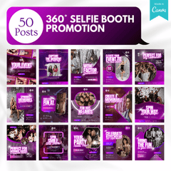 Selfie Booth Promotion Canva Templates
