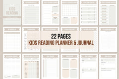Kids Reading Planner & Journal - 22 Pages