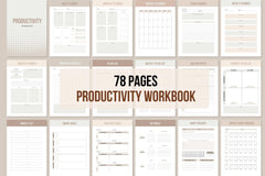 Productivity Workbook - 78 Pages