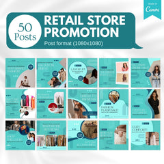 70 Retail Store Promotion Canva Templates