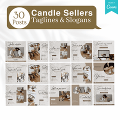 230 Candle Posts - Social Media Templates