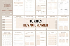 Kids ADHD Planner - 80 Pages
