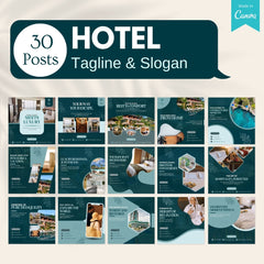 200 Hotel Canva Templates