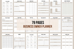 Business Owner Planner - 79 Pages