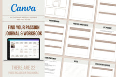 Find Your Passion Journal & Workbook - 22 Pages