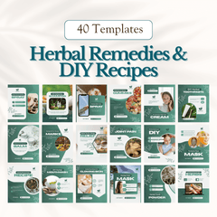 300 Herbal Medicine Posts - Social Media Templates