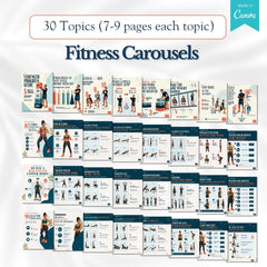 Fitness Carousels Bundle - 30 Done-For-You Topics