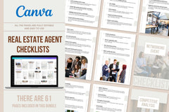 Real Estate Agent Checklists - 20 Lists