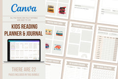 Kids Reading Planner & Journal - 22 Pages