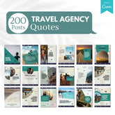 500 Travel Agency Posts - Social Media Templates