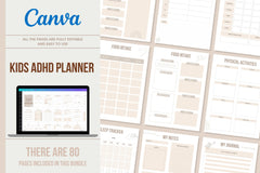 Kids ADHD Planner - 80 Pages