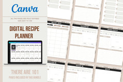Digital Recipe Planner - 101 Pages